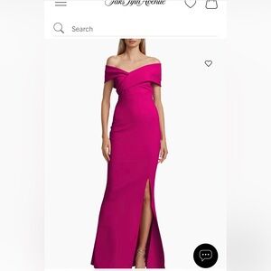 Chiara Boni La Petite Robe Pink Stretch Jersey Fishtail Gown  sz. 6